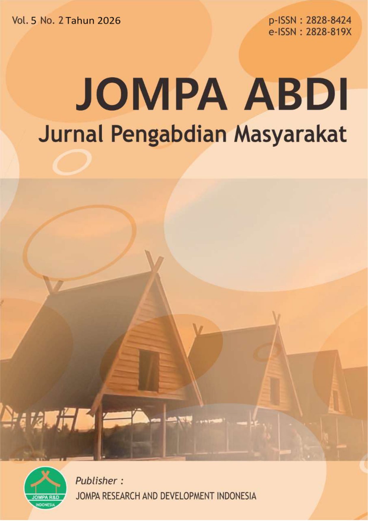 					View Vol. 5 No. 2 (2026): Jompa Abdi: Jurnal Pengabdian Masyarakat
				