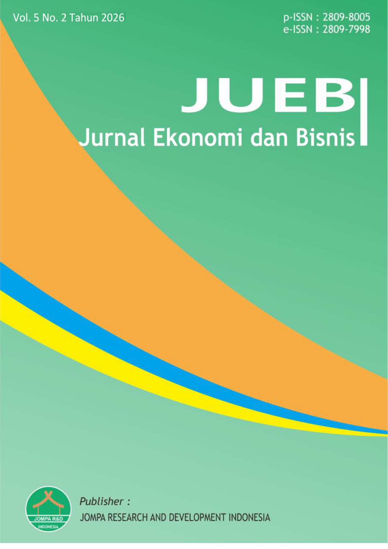 					View Vol. 5 No. 2 (2026): JUEB: Jurnal Ekonomi dan Bisnis
				